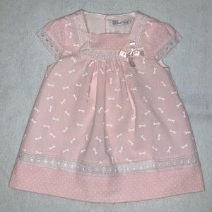 Dr. Kid Pink/White Dragonfly Dress - 6 months